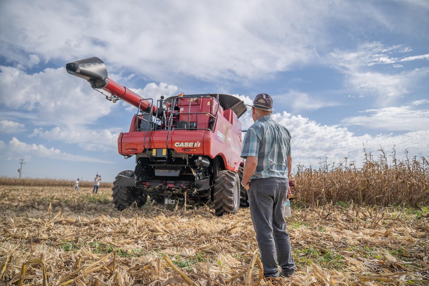 Vista trasera de la Axial-Flow con el sinfín desplegado