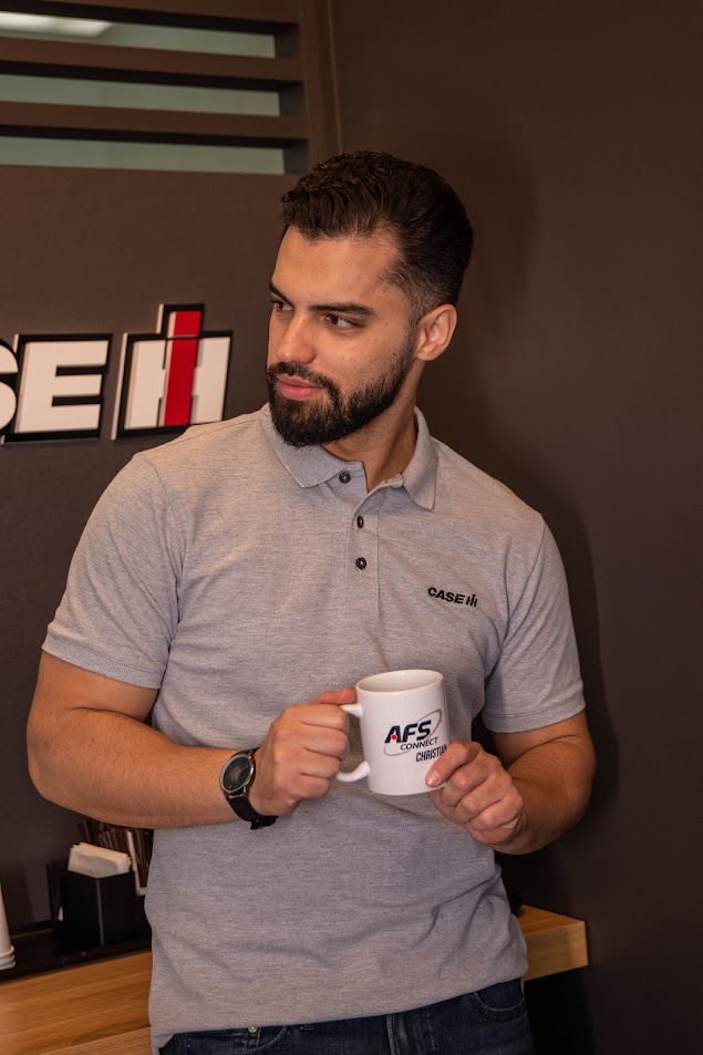 Remera Polo Case IH gris