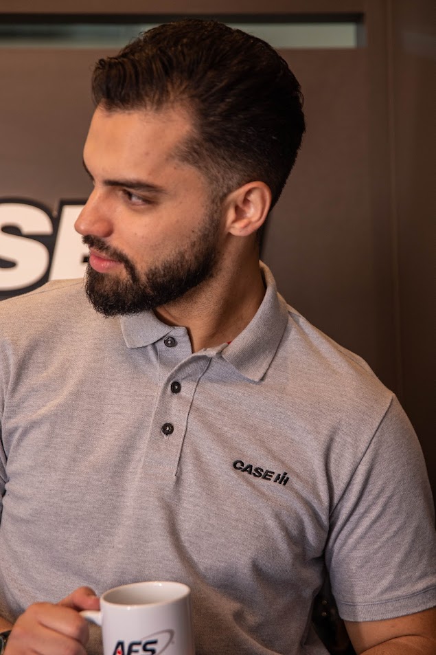 Remera Polo Case IH gris
